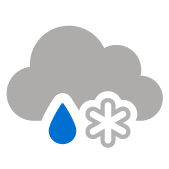 Couvert avec pluie mÃªlÃ©e de neige